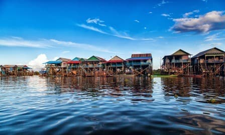 Il villaggio galleggiante di Kampong Khleang